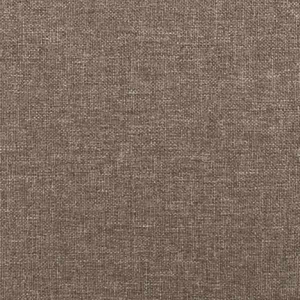 Bettgestell mit Kopfteil Taupe 200x200 cm Stoff