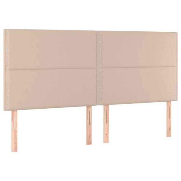 Boxspringbett mit Matratze & LED Cappuccino-Braun 200x200cm