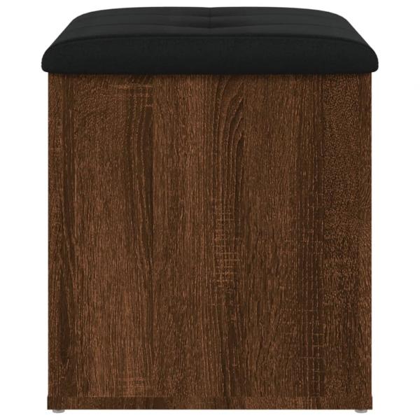 Sitzbank mit Stauraum Braun Eiche 42x42x45 cm Holzwerkstoff