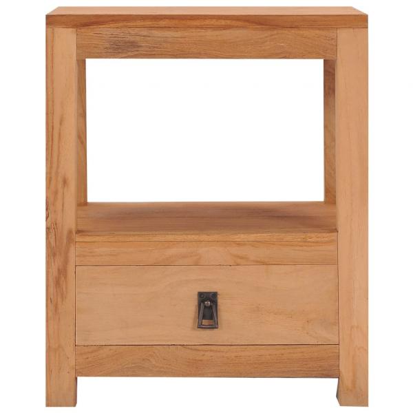 Nachttisch 40x30x50 cm Massivholz Teak