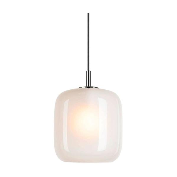 ARDEBO.de SLV PANTILO 20 PD Pendelleuchte, Ø 20cm, E27, max. 15W, Glas, weiß/chrom (1006396)