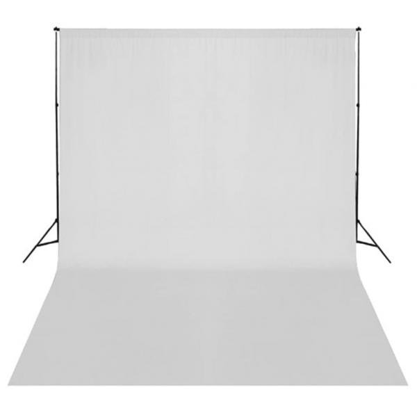 Fotostudio-Set mit Leuchten, Hintergrund und Reflektor