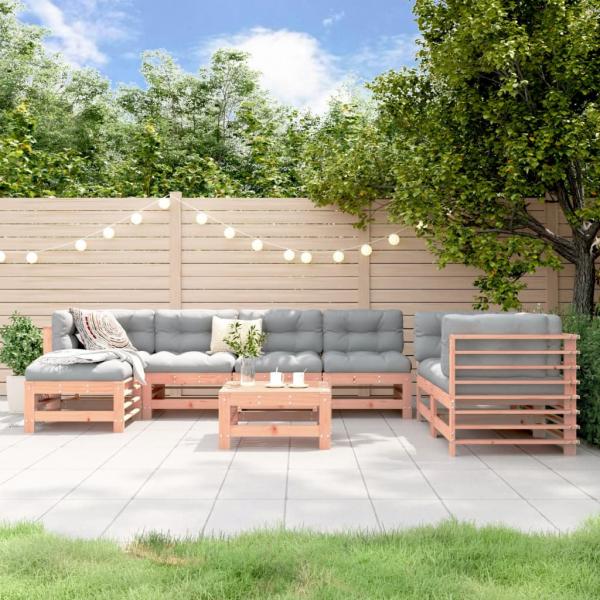 ARDEBO.de - 8-tlg. Garten-Lounge-Set Massivholz Douglasie