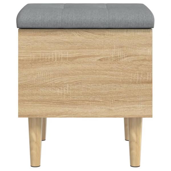 Sitzbank mit Stauraum Sonoma-Eiche 42x42x46 cm Holzwerkstoff