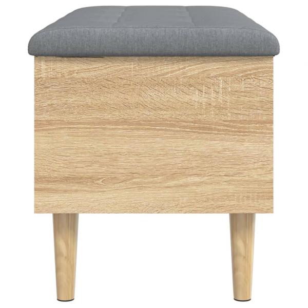 Sitzbank mit Stauraum Sonoma-Eiche 82x42x46 cm Holzwerkstoff