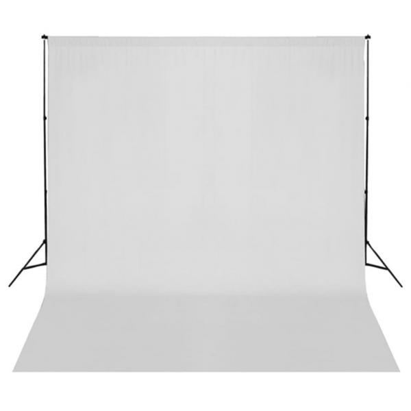 Fotostudio-Set mit Leuchten, Hintergrund und Reflektor