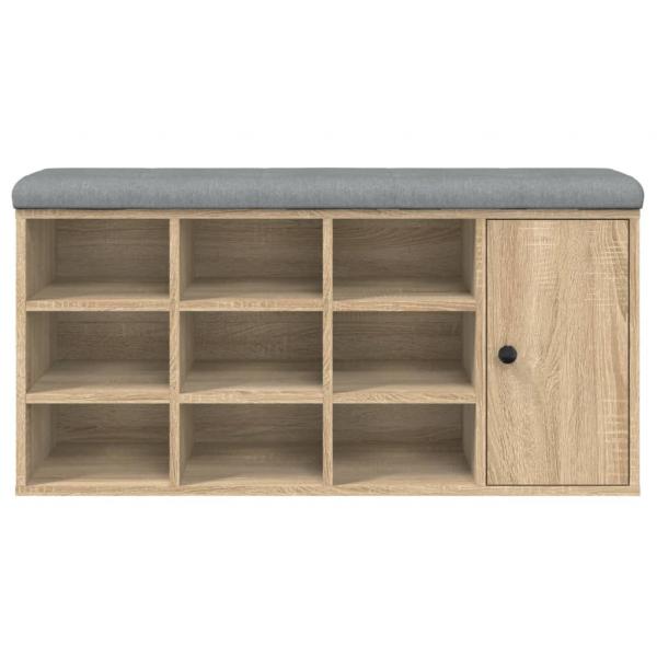 Schuhbank Sonoma-Eiche 102x32x50 cm Holzwerkstoff