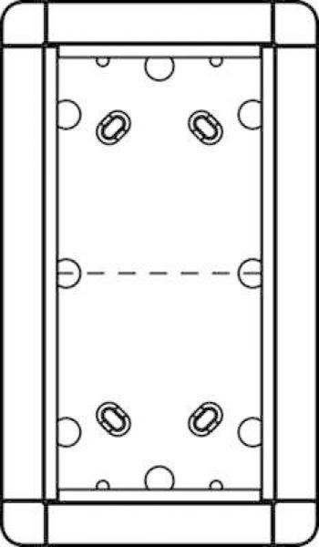 ARDEBO.de Ritto Aufputzrahmen, 2 Modulplätze, graubraun (1883250)