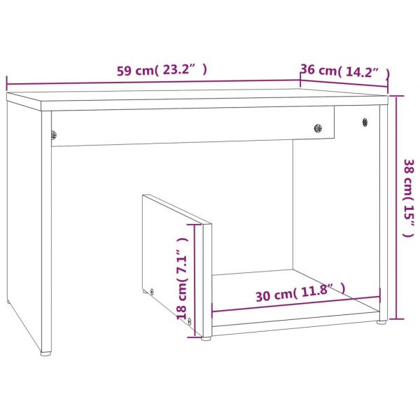 Beistelltisch Grau Sonoma 59x36x38 cm Holzwerkstoff