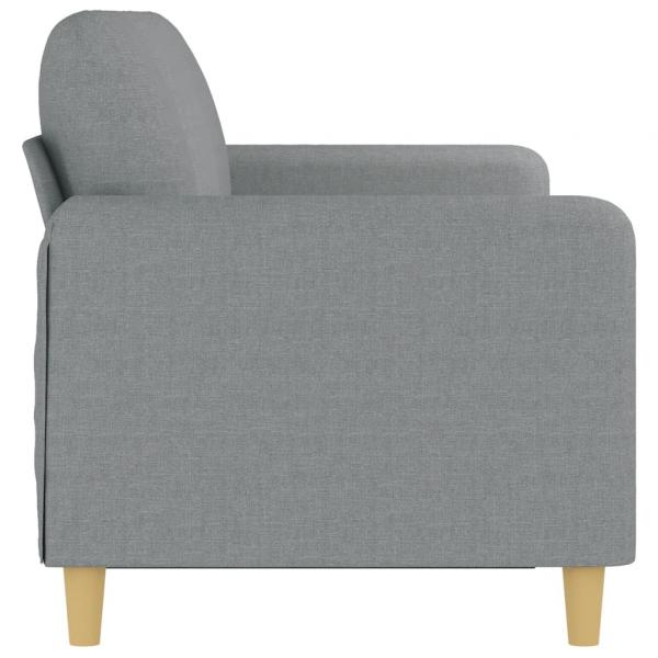 3-Sitzer-Sofa Hellgrau 180 cm Stoff