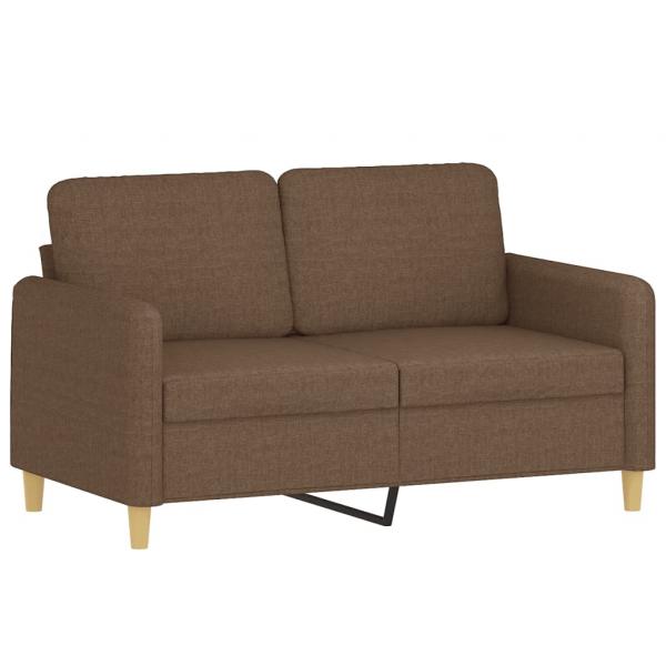 2-Sitzer-Sofa Braun 120 cm Stoff