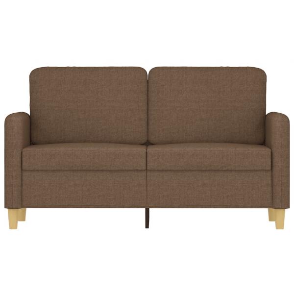 2-Sitzer-Sofa Braun 120 cm Stoff