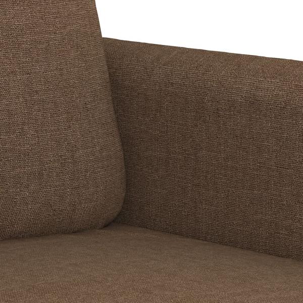 2-Sitzer-Sofa Braun 120 cm Stoff