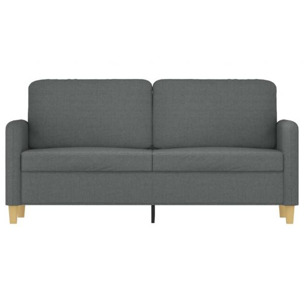 2-Sitzer-Sofa Dunkelgrau 140 cm Stoff