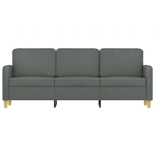 3-Sitzer-Sofa Dunkelgrau 180 cm Stoff