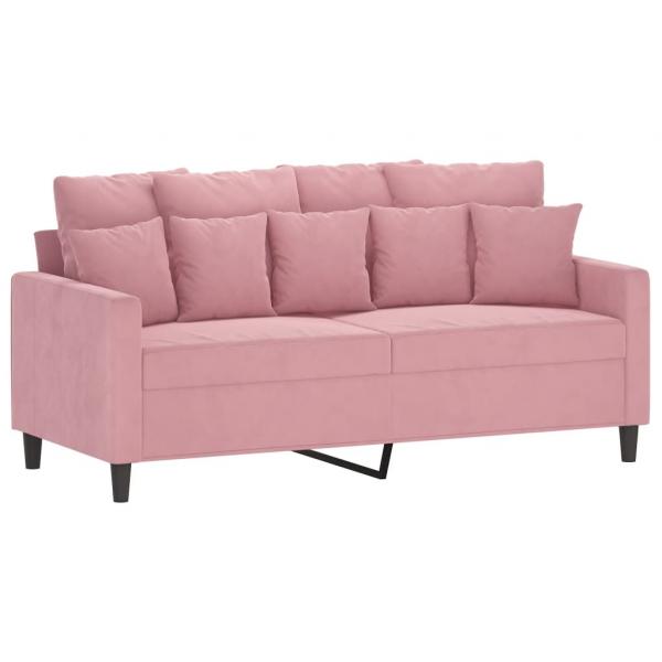 2-Sitzer-Sofa Rosa 140 cm Samt