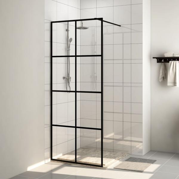 ARDEBO.de - Duschwand für Begehbare Dusche mit Klarem ESG Glas 80x195 cm