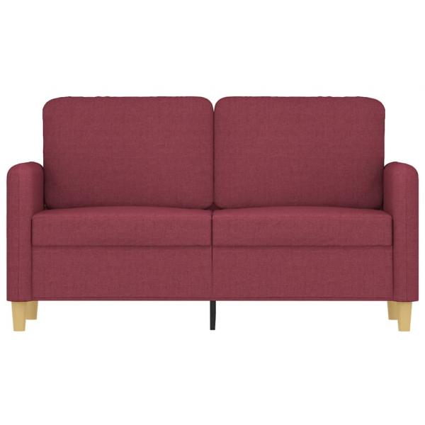 2-Sitzer-Sofa Weinrot 120 cm Stoff