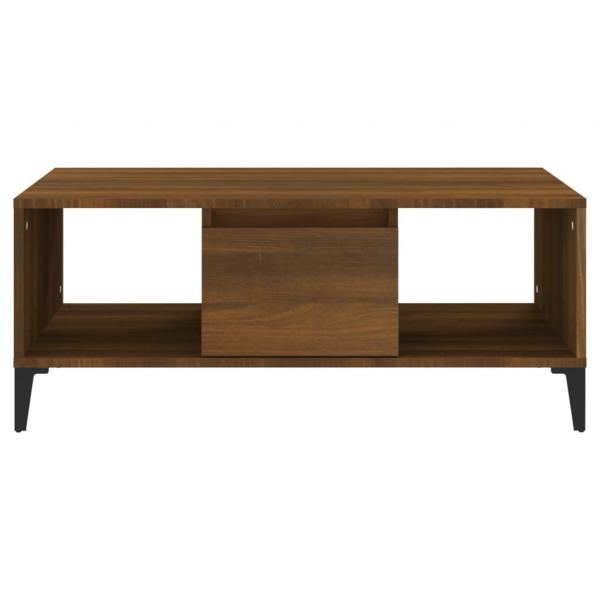 Couchtisch Braun Eichen-Optik 90x50x36,5 cm Holzwerkstoff