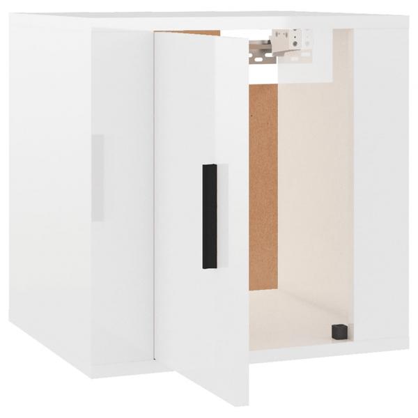 TV-Wandschrank Hochglanz-Weiß 40x34,5x40 cm