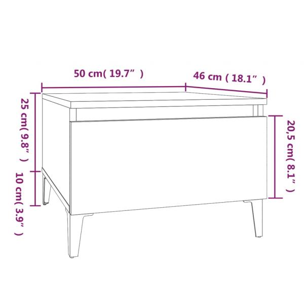 Beistelltische 2 Stk. Betongrau 50x46x35 cm Holzwerkstoff