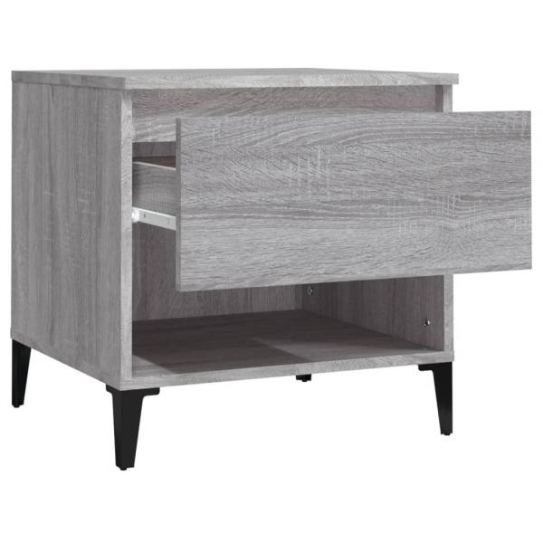 Beistelltische 2 Stk. Grau Sonoma 50x46x50 cm Holzwerkstoff