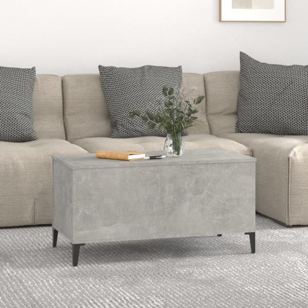 Couchtisch Betongrau 90x44,5x45 cm Holzwerkstoff