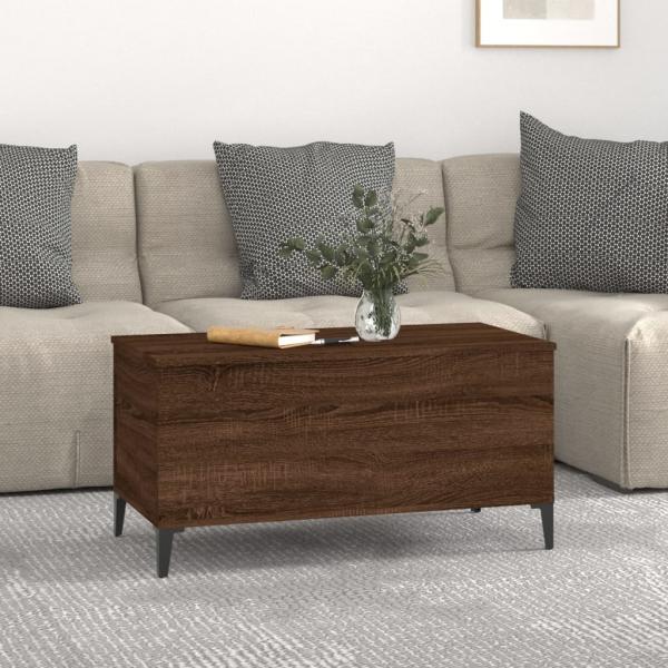 Couchtisch Braun Eichen-Optik 90x44,5x45 cm Holzwerkstoff