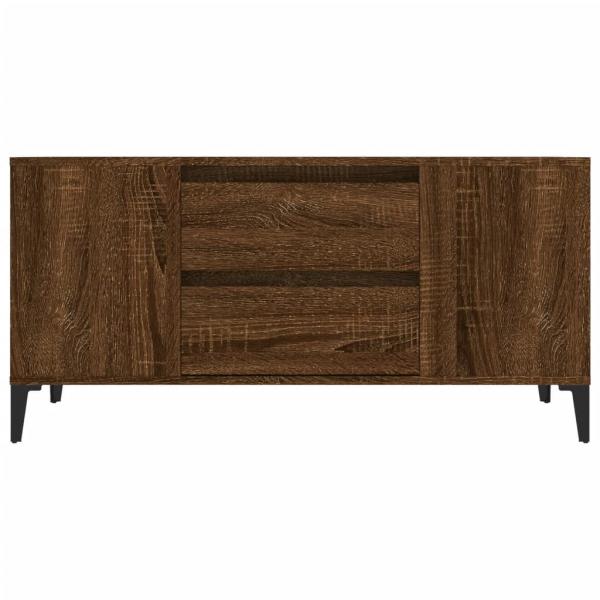 TV-Schrank Braun Eichen-Optik 102x44,5x50 cm Holzwerkstoff