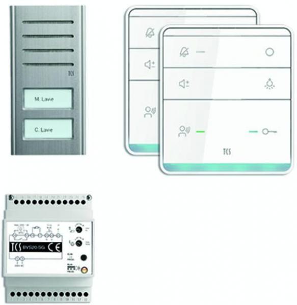 ARDEBO.de TCS PSX2320-0000 TASTA:pack Audio Kompakt, AP, für 2 Wohneinheit, silber