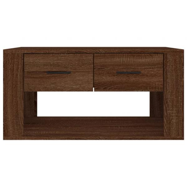 Couchtisch Braun Eichen-Optik 80x50x40 cm Holzwerkstoff