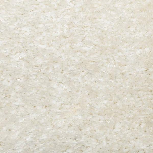 Teppich ISTAN Hochflor Glänzend Creme Ø 120 cm