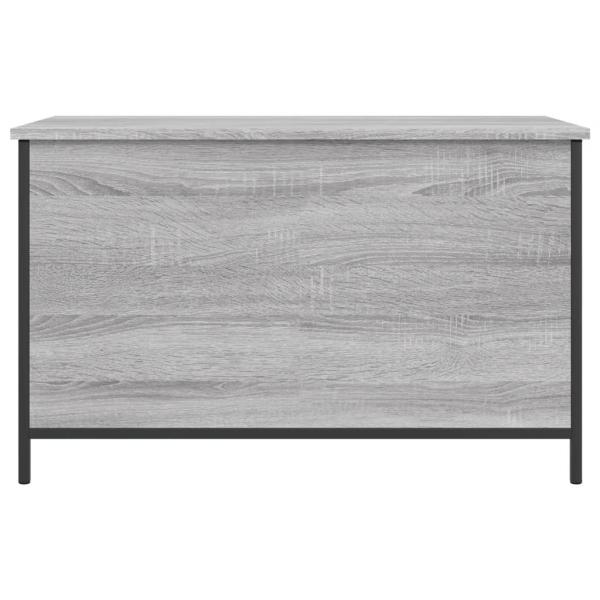 Sitzbank mit Stauraum Grau Sonoma 80x42,5x50 cm Holzwerkstoff