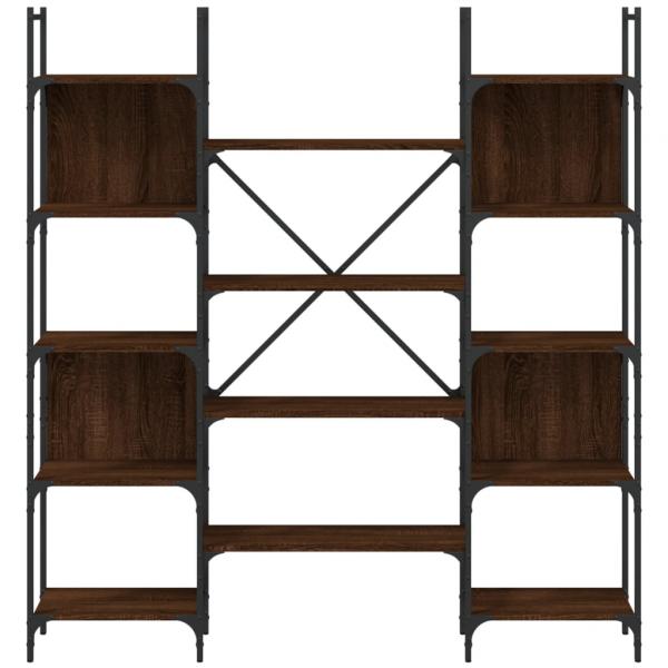 Bücherregal Braun Eichen-Optik 155,5x24x166,5 cm Holzwerkstoff