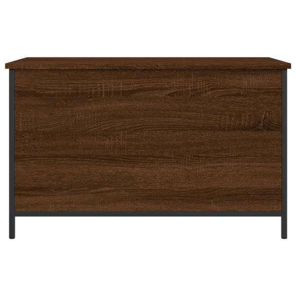 Sitzbank mit Stauraum Braun Eiche 80x42,5x50 cm Holzwerkstoff