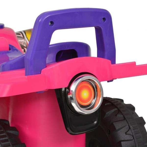 Kinder Geländefahrzeug ATV mit Sound und Licht Rosa und Lila