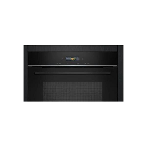 Siemens CE732GXB1 iQ700 Einbau Mikrowelle, 59,4 cm breit, 1000 W, 36 L, mit Grillfunktion, quickstart, TFT Touchdisplay, 10 Automatikprogramme, schwarz