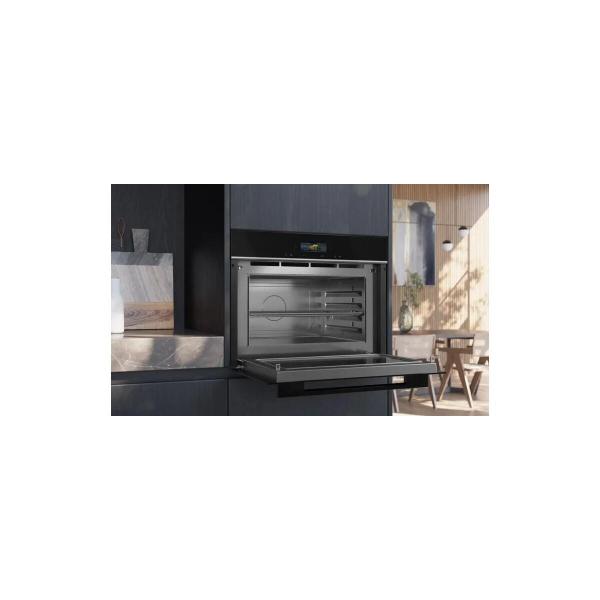 Siemens CE732GXB1 iQ700 Einbau Mikrowelle, 59,4 cm breit, 1000 W, 36 L, mit Grillfunktion, quickstart, TFT Touchdisplay, 10 Automatikprogramme, schwarz