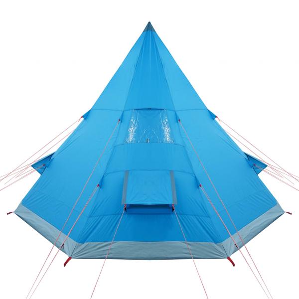 Tipi-Campingzelt 4 Personen Blau Wasserdicht