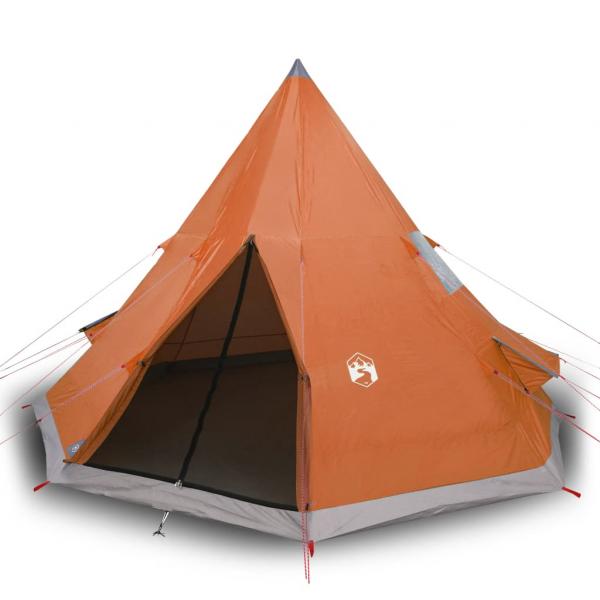 Tipi-Campingzelt 4 Personen Orange Wasserdicht