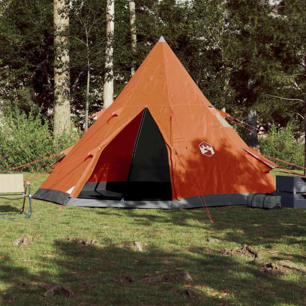 Tipi-Campingzelt 4 Personen Orange Wasserdicht