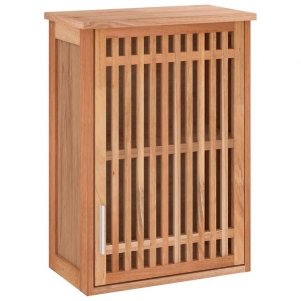 Wand-Badschrank 42x23x60 cm Massivholz Nussbaum