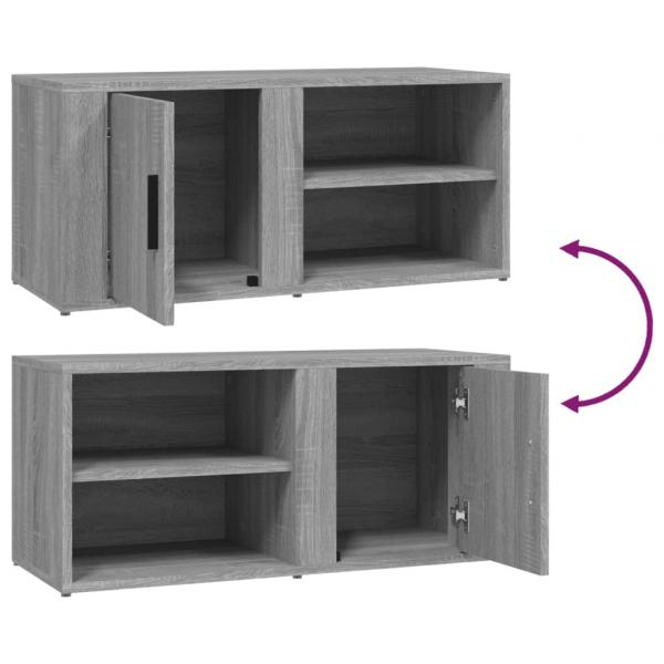 TV-Schrank Grau Sonoma 80x31,5x36 cm Holzwerkstoff