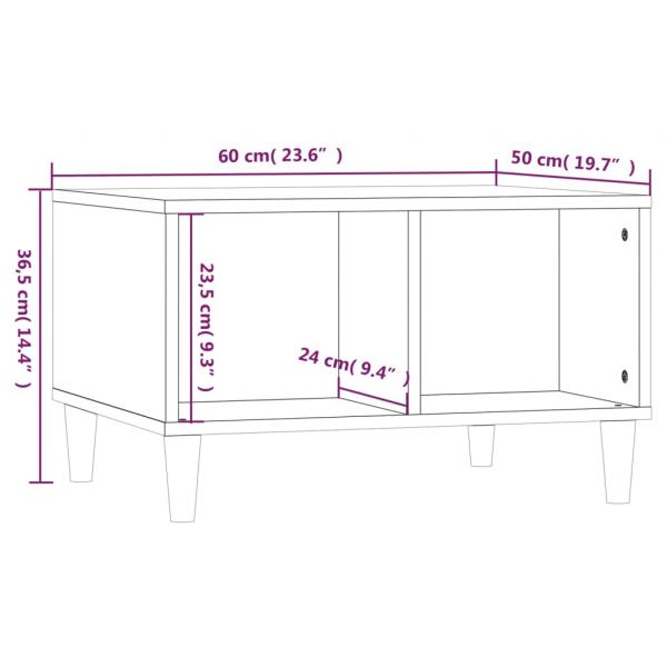 Couchtisch Betongrau 60x50x36,5 cm Holzwerkstoff