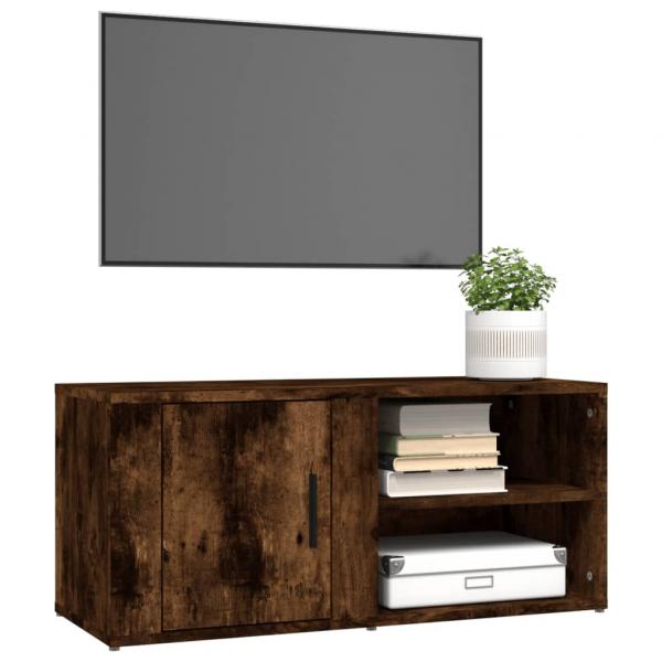 TV-Schrank Räuchereiche 80x31,5x36 cm Holzwerkstoff