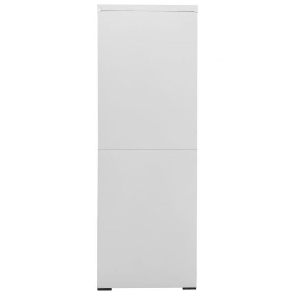 Aktenschrank Hellgrau 90x46x134 cm Stahl