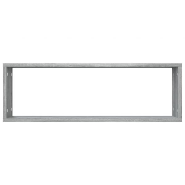 Wandregale 4 Stk. Grau Sonoma 80x15x26,5 cm Holzwerkstoff