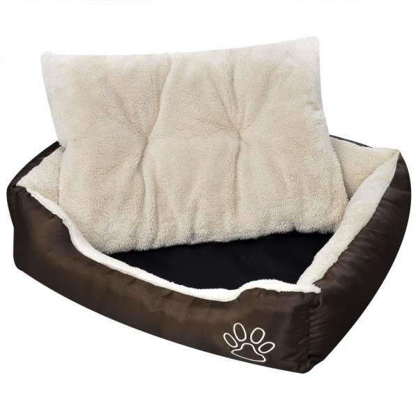 ARDEBO.de - Hundebett Braun und Beige XXL