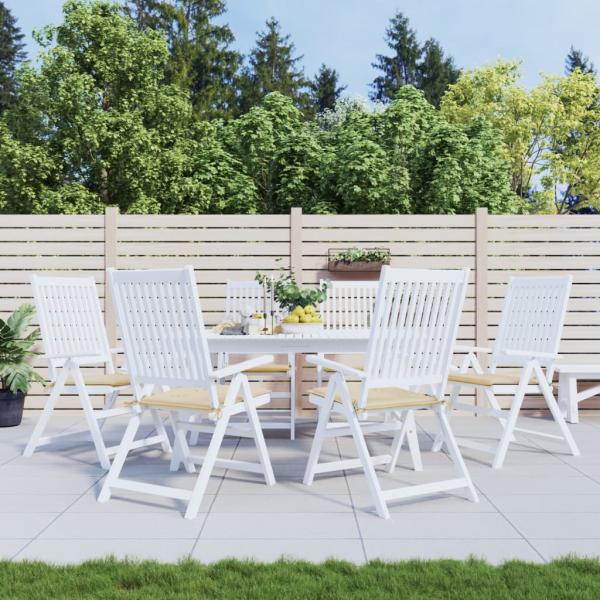 ARDEBO.de - Gartenstuhl-Kissen 6 Stk. Beige 50x50x3 cm Oxford-Gewebe