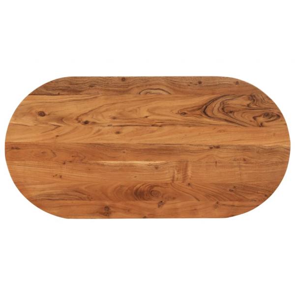 ARDEBO.de - Tischplatte 100x50x3,8 cm Oval Massivholz Akazie